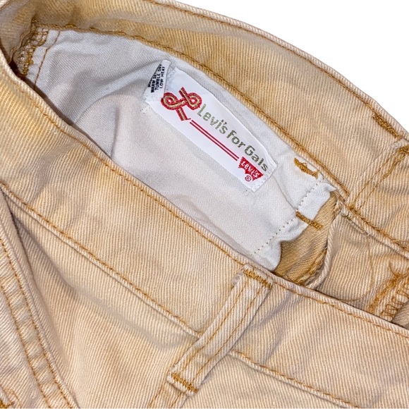 Rare Vintage Levi’s For Gals Khaki Flare Leg Jeans Big E - Picture 7 of 13